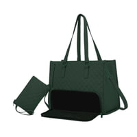 Bothyi - Bolsa De Bolsas Para Mujer Bolsa De Lonchera Acolchada Bag Para Collage Office Casual Green