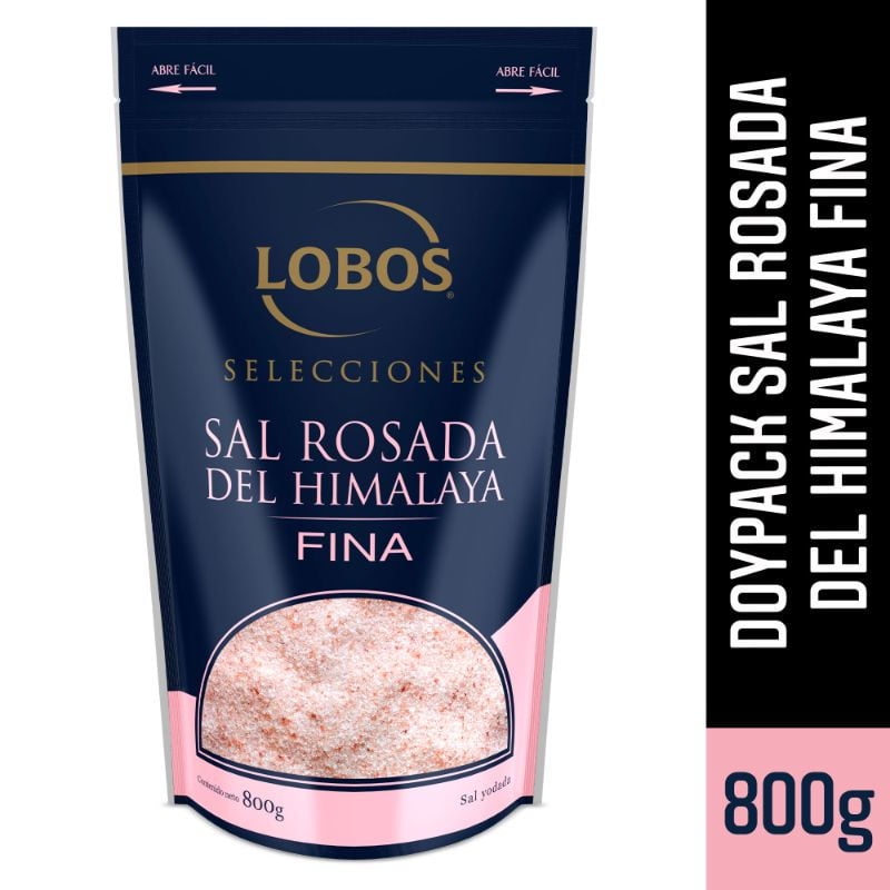 Sal Rosada Del Himalaya Selecciones Fina 800 g Lobos