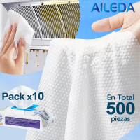 Paño De Limpieza Aileda Antigrasa Paño Blanco 50 U Paquete De 10 Unidades Para Cocina Limón