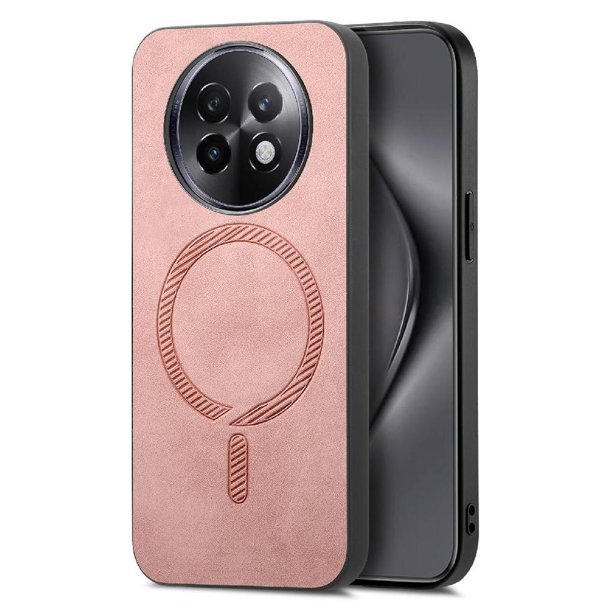Magnetic Slim Case for Realme 13 Pro Plus 5G with Camera Guard & Anti-Scratch Back Pink