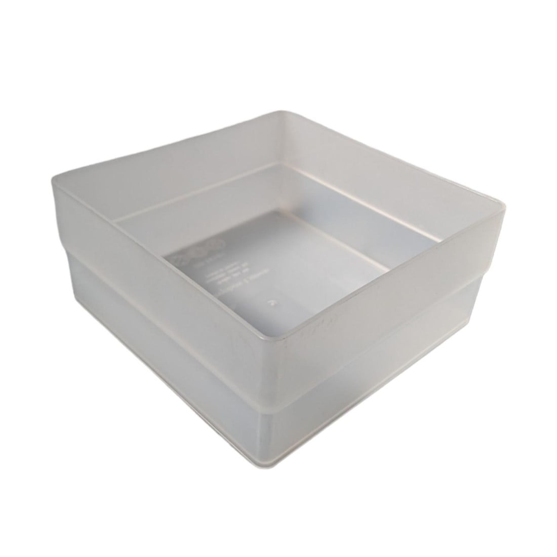 Livinbox - Caja Organizadora Translucida Apilable Alta 140x140x62mm