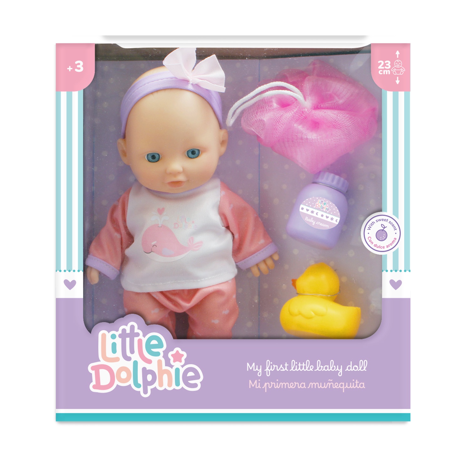 Little Dolphie - Muñeca 23 Cm Con Accesorios Para La Hora Del Baño