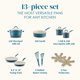 thumbnail image 2 of Set de utensilios de cocina Rachael Ray Cucina, cerámica, antiadherente, 13 piezas, 2 of 9