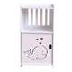 thumbnail image 2 of Velador Organizador Repisa Estante Niño Mesa De Noche Liso Blanco, 2 of 2