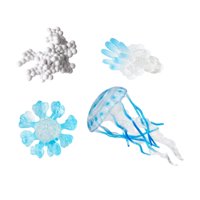 Magideal - Juguetes Del Ciclo De Vida De Las Medusas, Figura Del Ciclo De Crecimiento De La Vida De Los Animales Para Niños De 3 A 6 Años, Herramientas De Enseña Azul