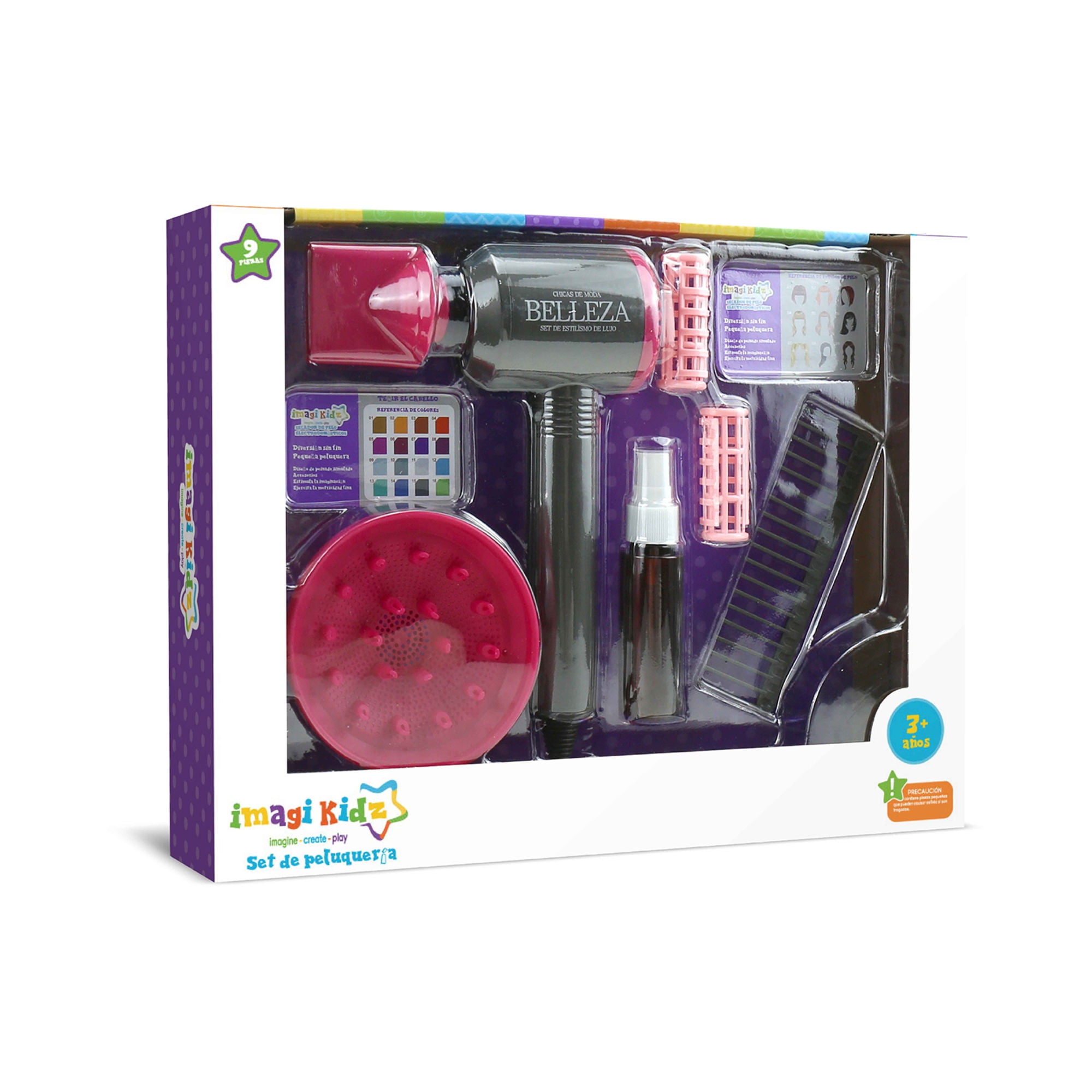 Juego De Rol Set De Peluqueria 9 Piezas Imagi Kidz