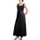 thumbnail image 2 of INSPIRE CHIC Falda Plisada para Mujer con Cintura Alta Elástica y Cinturón, Falda Maxi de Línea A Flowy S Negro, 2 of 6