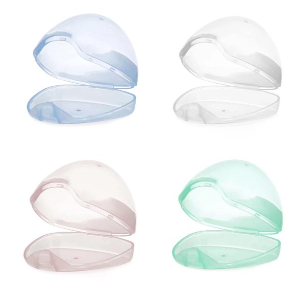 PandaEar 4 Pack Pacifier Holder Case, Baby Binky Storage Travel