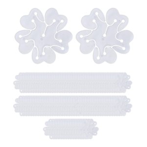 Bothyi - 100 Clips De Flores Para Globos, Lazos De Globos Reutilizables Para Eventos, Cumpleaños, Bodas, Estilo A 2,56 Pulgadas