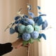 thumbnail image 1 of Beautiful Artificial Chrysanthemum Bouquet with Eucalyptus Leaves - Perfect for Home Decor, Weddings, and Holidays!, 1 of 5