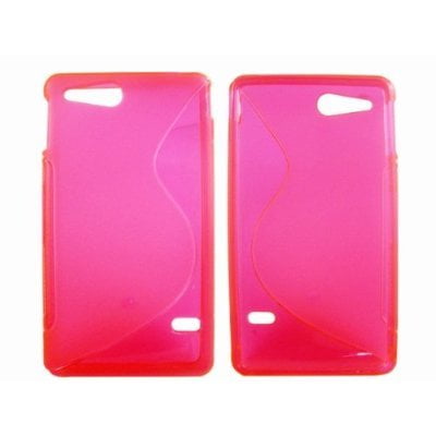 Funda XKASE Soft S-Line TPU para Sony Xperia Advance/Go - Rosa Transparente
