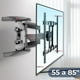 thumbnail image 1 of Soporte TV 55 a 85 Pulgadas 68Kg Soporte TV de Pared Ajustable, 1 of 11
