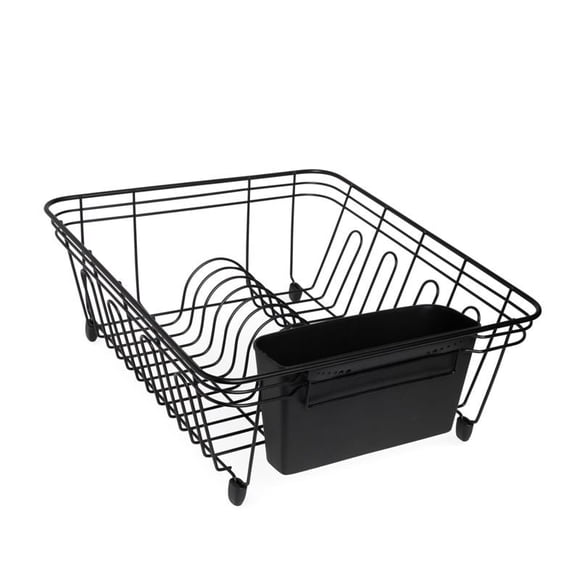 Organizador de coladores para fregaderos Core Kitchen, 35,56 x 33,02 x 12,7 cm, color negro