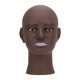 thumbnail image 4 of Cabeza De Maniquí Calva, Cabeza De Entrenamiento Resistente Para Exhibición, Sombrero, Auriculares, Peluquería, Piel Negra, 4 of 5