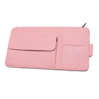 Ioensy - Organizador De Parasol Para Coche, Tarjetero Para Documentos, Coche, Suv, Camión, Rosa