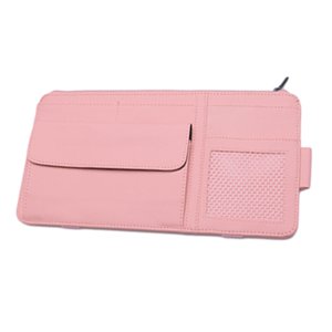 Ioensy - Organizador De Parasol Para Coche, Tarjetero Para Documentos, Coche, Suv, Camión, Rosa