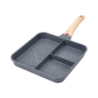 Magideal - Sartén Para Parrilla Dividida, Sartén Para Desayuno, Sartén Para Tortilla Multiusos Dividida, Olla Para Huevos, Sartén Para Cocinar, Hornear, Freír, H