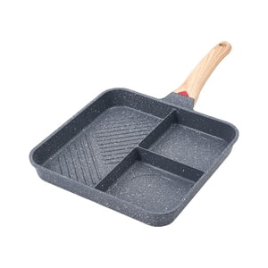 Magideal - Sartén Para Parrilla Dividida, Sartén Para Desayuno, Sartén Para Tortilla Multiusos Dividida, Olla Para Huevos, Sartén Para Cocinar, Hornear, Freír, H