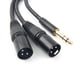 thumbnail image 5 of Cable adaptador conversor de audio SiYear de 6,35 mm TRS a 2 XLR macho, 5 of 8