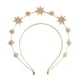 thumbnail image 5 of Diadema Nupcial Para Boda, Diadema De Estrella Para Mujer, Para Vacaciones, Carnaval, Compromiso, Dorado, 5 of 5
