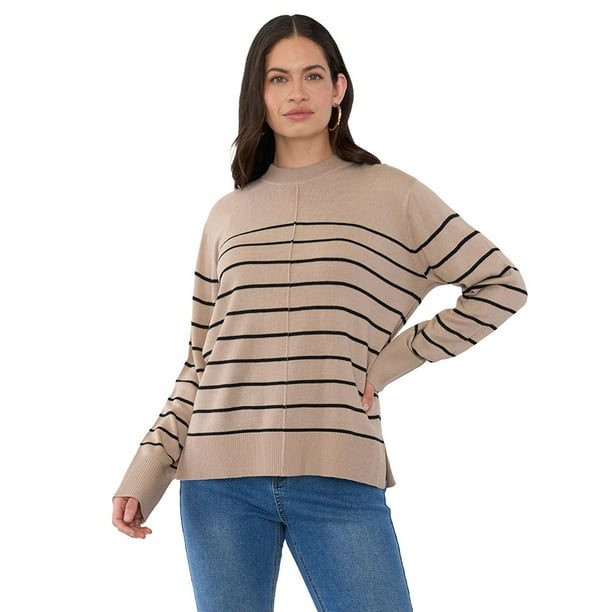 Sweater Mujer Tachas Beige Corona