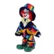 thumbnail image 3 of muñeca de payaso arlequín interesante con manos y pies de porcelana de 7 pulgadas, 3 of 3