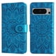 thumbnail image 1 of Funda tipo cartera FOXDOCK para Google Pixel 8 Pro , diseño girasol en relieve, cuero PU, cierre magnético, soporte y tarjetero, 1 of 5