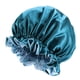 thumbnail image 3 of Gorro De Satén Gorro De Dormir Gorro De Pelo De Dormir De Doble Capa Azul, 3 of 5
