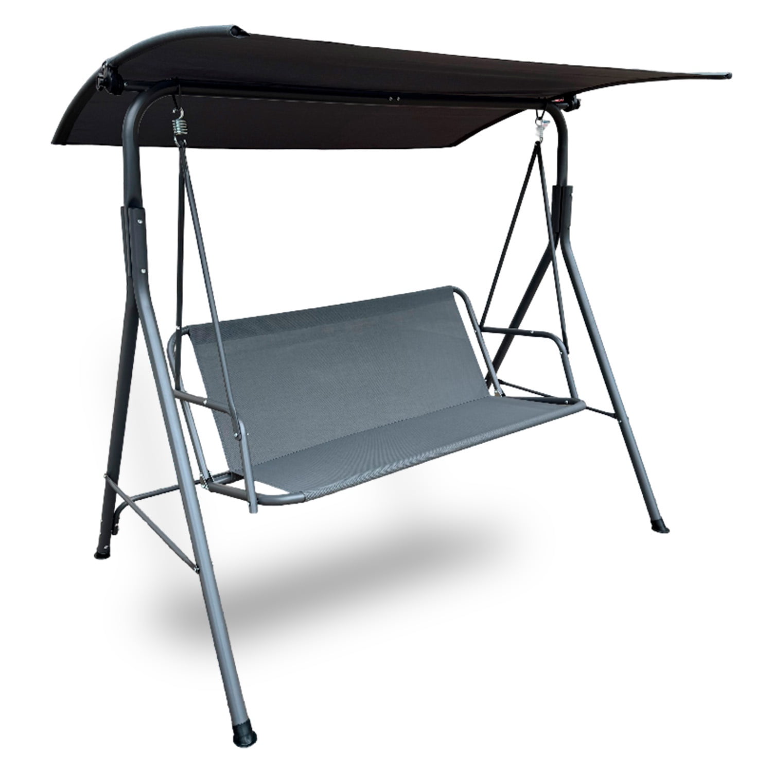 Novahus - Columpio Terraza Textileno Y Acero Gris