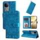 thumbnail image 2 of Funda tipo cartera FOXDOCK para Vivo V50 , diseño girasol en relieve, cuero PU, cierre magnético, soporte y tarjetero, 2 of 5