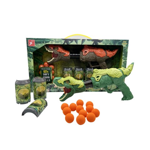 Juguete Lanzador De Dinosaurio 12 Bolas - Toyng