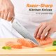thumbnail image 2 of Sunnecko 15 Piece Kitchen Knife Set with Block and Sharpener, 2 of 3