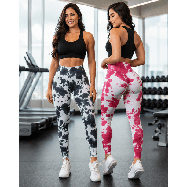 Pack 2 Calzas Mujer Gym Fitness Sin Costura