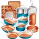 thumbnail image 1 of Juego de utensilios de cocina Gotham Steel, 20 piezas, cobre turquesa, 1 of 5