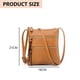 thumbnail image 2 of Bolsos cruzados para mujer, bolsos de viaje medianos de cuero, bolsos cruzados para mujer, 2 of 6