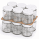 thumbnail image 1 of Pack 12 Frasco Conservero 450 Cc Con Tapa Metálica Blanco, 1 of 7