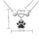 thumbnail image 3 of Collar y dige fantasia corazon cruzado, 3 of 3