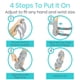 thumbnail image 2 of Vive Hand Splint Left Medium con soporte estabilizador para el pulgar, 2 of 8