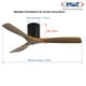 thumbnail image 2 of Ventilador de Terraza Anwo Brezza de Madera Color Nogal ZVTM-W, 2 of 5