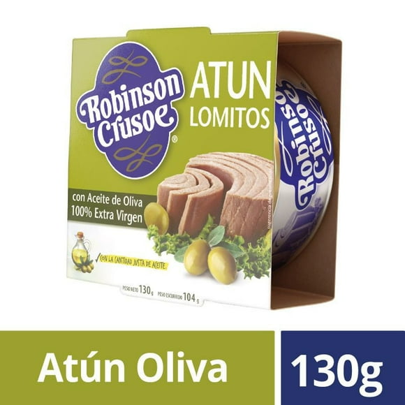 Atún Lominto Aceite de Oliva Extra Viergen Lata, Drenado 104 g - Neto 130 g