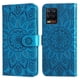 thumbnail image 5 of Funda tipo cartera FOXDOCK para Realme 8 Pro , diseño girasol en relieve, cuero PU, cierre magnético, soporte y tarjetero, 5 of 5