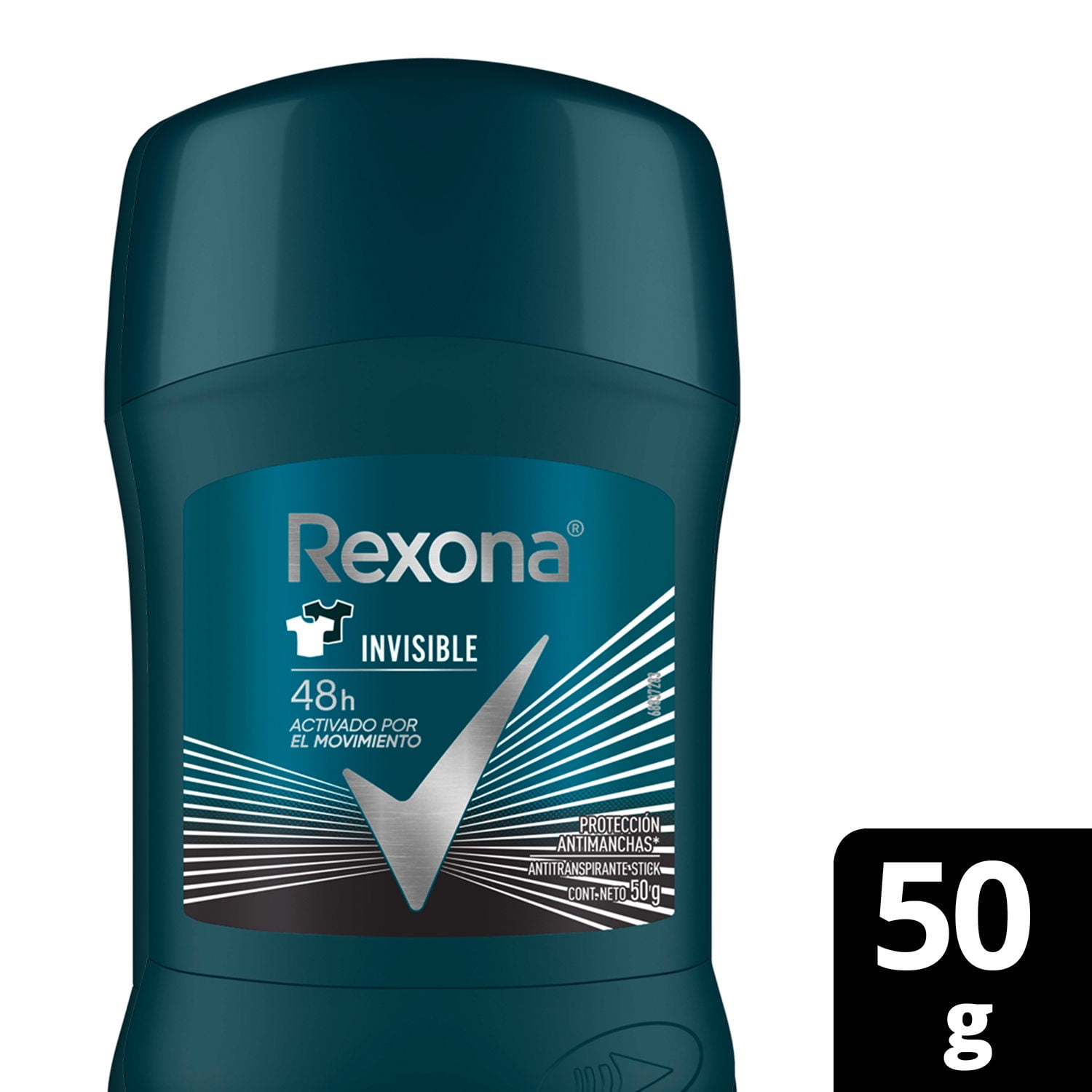 Desodorante En Barra Invisible 50g 50 g Rexona Men