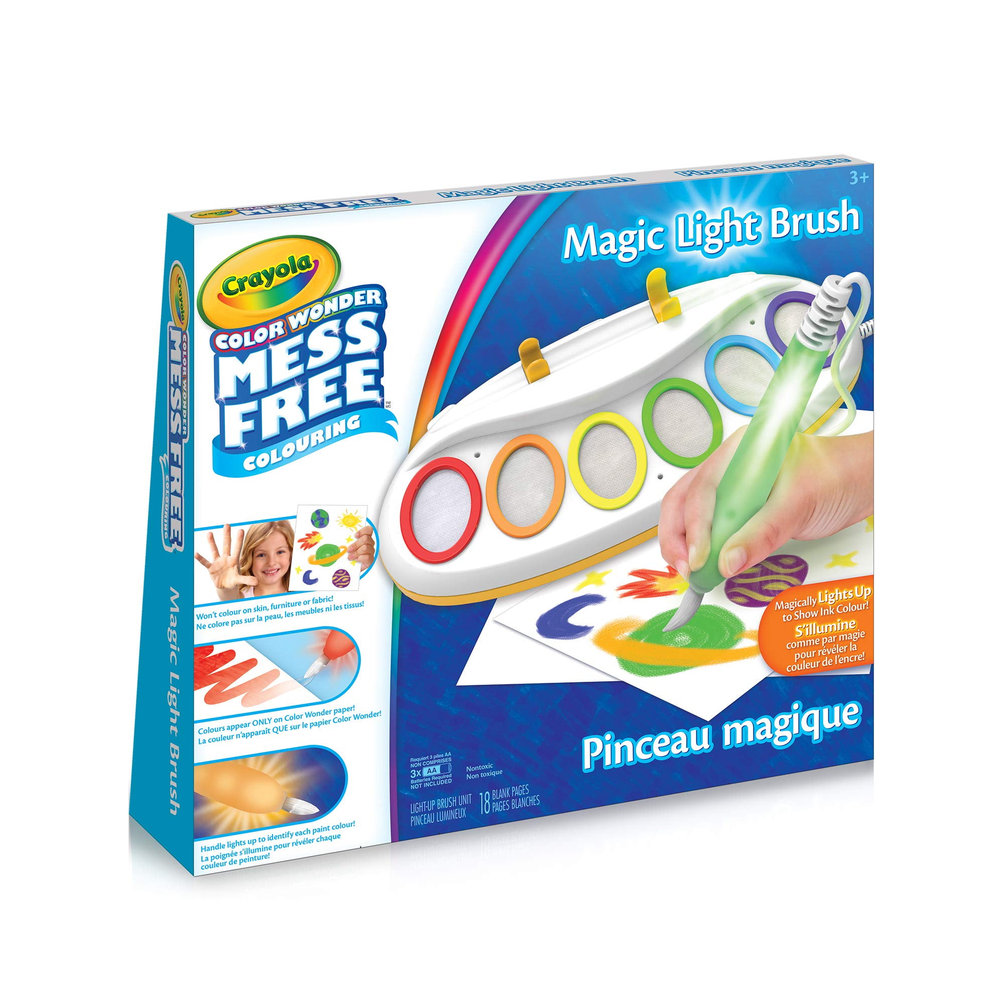 Set De Pintura Crayola Color Wonder Magic Light Brush Free