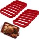 thumbnail image 1 of Buenas estanterías de tostado de silicona, 2 paquetes, rojo, estanterías de tostado de silicona antiadherentes estantería de refrigeración fácil de limpiar, 1 of 3