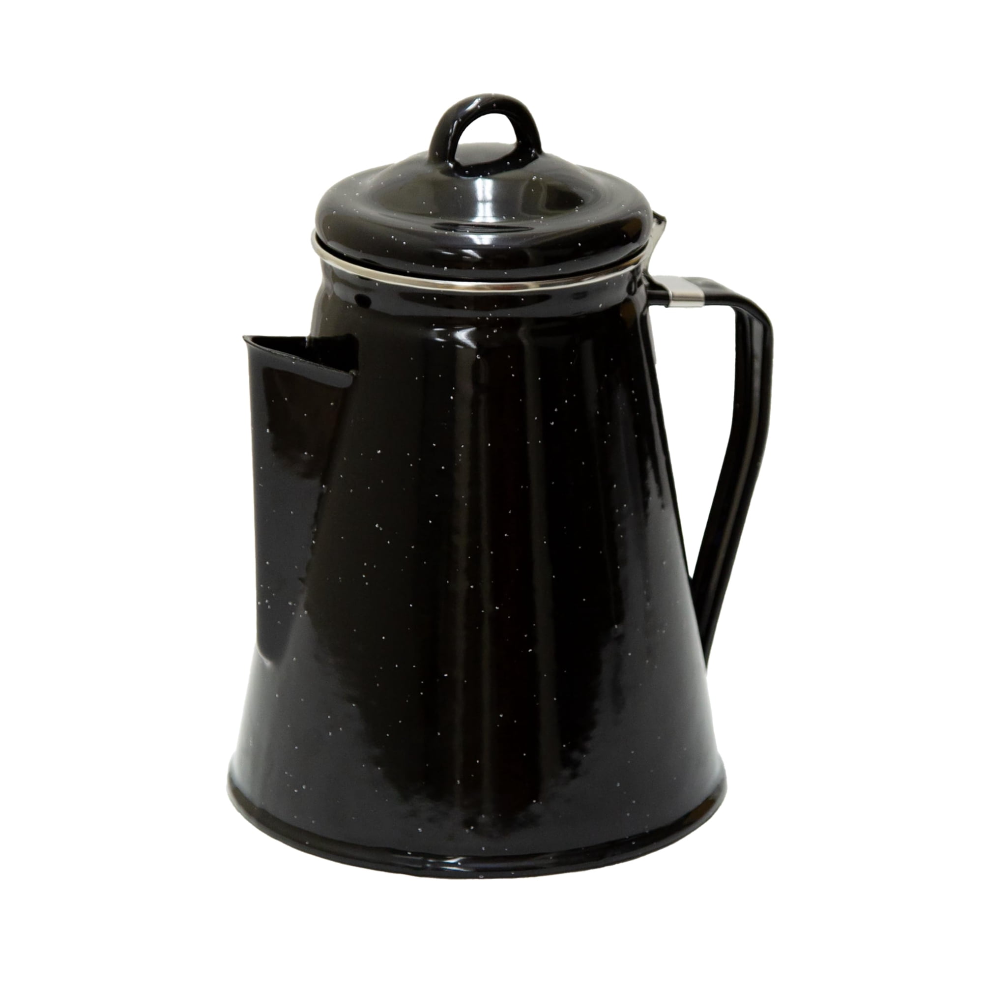 Cafetera Stansport Esmaltada, 1,9 L, 8 Tazas, Color Negro