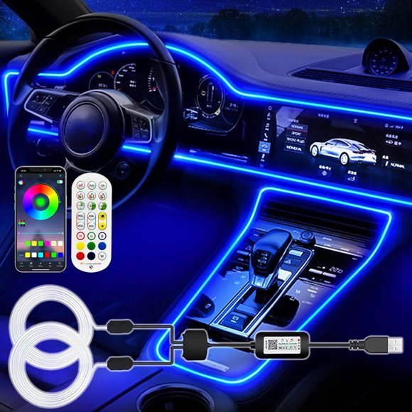 Tira LED Interior Auto Jushope RGB USB Universal