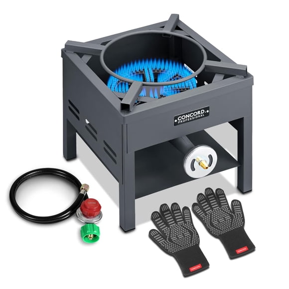 Banjo individual profesional Wok Burner Concord con soporte de 270.000 BTU