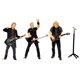 thumbnail image 4 of Pintado A Mano 1:64 Rock Music People Figure Dioramas Fairy Garden Movie Props Black Band Set, 4 of 5
