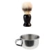 thumbnail image 3 of Cepillo de afeitar para hombres Copa de afeitar inoxidable Taza Copa Salón Barbero Set de afeitado para barba, 3 of 5