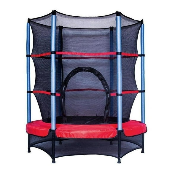 Cama Elástica 1.4mts Niños Malla Protectora Rojo